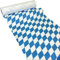 JUNOPAX Papier Tischläufer 50m x 0,40m Raute weiß-blau