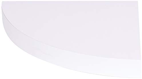 Homéa, Etagere d'Angle Flottante MDF L25 x 25 cm Blanc