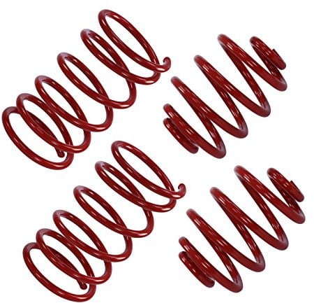 4x Tieferlegungsfedern Sport Federn Tieferlegung Sportfahrwerk Tieferlegungssatz Fahrwerksfedern 40/40mm