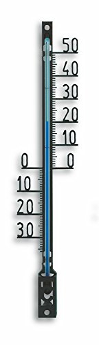 TFA Dostmann Analoges Außenthermometer, wetterfest, freistehende Gradzahlen, Schwarz, (L) 34 x (B) 15 x (H) 160 mm