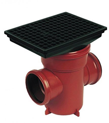 FLOPLAST Underground Back Inlet Bottle Gully & Square lid