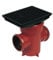 FLOPLAST Underground Back Inlet Bottle Gully & Square lid