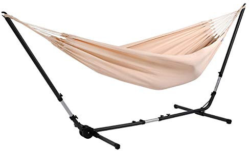 Universal anthrazit Hängematten-Metallgestell + Lola Hängematte XL Jamaica Natura Double