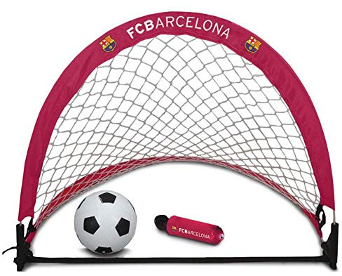 Hy-Pro Barcelona FC Kids Skill Goal Set-Red | Officially Licensed