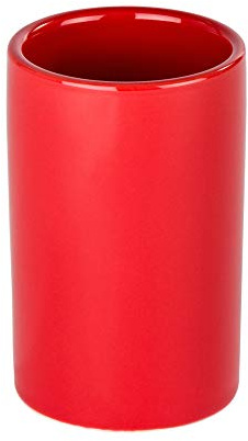 Wenko 19270100 Zahnputzbecher Polaris Red - Keramik, ø 7.5 x 11.5 cm, rot