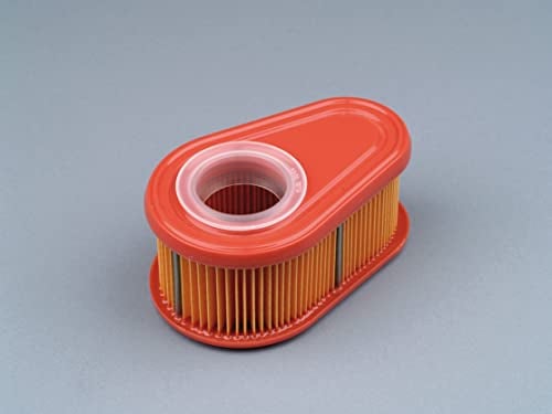 Ratioparts 3-396 Filtro de aire ovalado 120 x 77 x 57 mm para cortacésped Briggs & Stratton Filtro de aire ovalado naranja