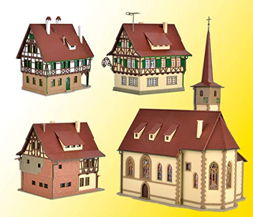 Vollmer Miniaturhaus N Fachwerkdorf - Neu: Mittelalterlich, für Modellbauer & Eisenbahnfreunde (15+), Plastik, Unisex, Erwachsene