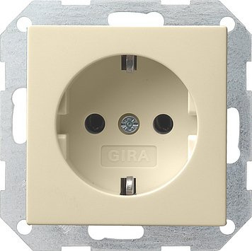 Gira 018801 Steckdose cremeweiss gl. System55