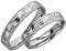 JC Trauringe 925er Sterling Silber Paar-Preis I Ehe-Ringe mit gratis Gravur I Verlobungsringe 4 mm breit mit Etui-Box mit seltenem Design I Herren-Ring & Damen-Ring ohne Stein I Gr. 48 bis 72 I S005