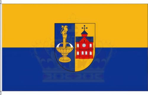 KÖNIGSBANNER Zertifizierte Flagge Fahne Enkenbach-Alsenborn - KL 120 x 200cm - Hissflagge doppelt gesäumt mit Karabinerhaken aus deutscher Flaggen-Manufaktur