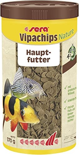 sera Vipachips Wafers 1.000 ml (380 g) | Hauptfutter mit 4% Insektenmehl | Schnell sinkende Chips für bodenfressende Fische | Ohne Farb- & Konservierungsstoffe | Ressourcenschon. & naturnahe Ernährung