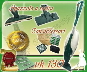 ASPIRAPOLVERE USATO GARANTITO VORWERK FOLLETTO KOBOLD VK 130 + SPAZZOLA A SCELTA