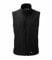 New Mens Softshell Bodywarmer Waistcoat Waterproof Windproof Fabric Thermally Lined Gillet Warm Comfortable Casual Sleeveless Jacket Soft Zipped Side Pockets Leisure Workwear Walking Black 3XL