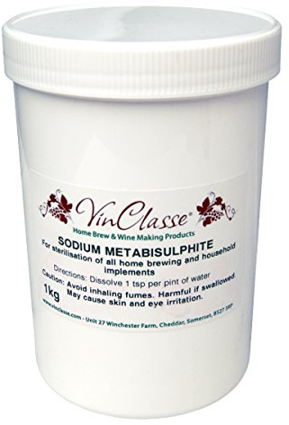 VinClasse Sodium Metabisulphite (e223) - 1Kg Bulk Tub