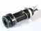 Mono guitar jack socket end pin/button in black long body