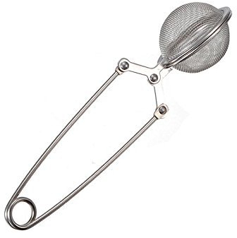 Broadfashion Boule à thé/tisane à pince avec tamis en inox