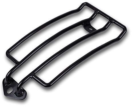 Porte-bagages noir Luggage Rack pour siège pour Harley-Davidson Dyna avec Solo – FXDB Street Bob à partir de 2006 et de Dyna Wide Glide fxwg à partir de 2010