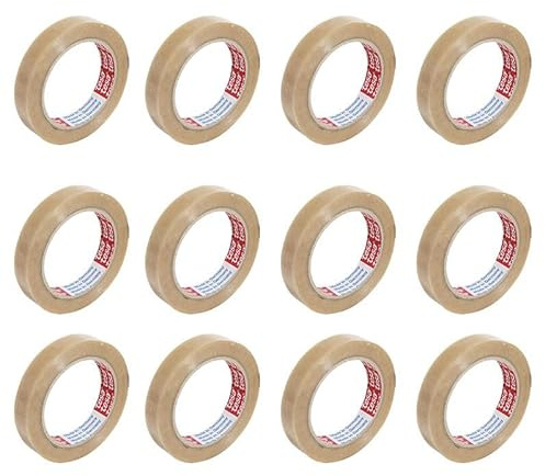 tesa Verpackungsklebeband 4104, 12 mm x 66 m, transparent