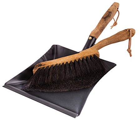 Redecker Kehrset aus Urholz (altes handbehauenes Eichenholz)