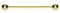 Vault 101 Limited Gold Industrial Scaffold Barbell Ear Piercing Bar Surgical Steel with Balls (1.2mm(16g), 32 MM)