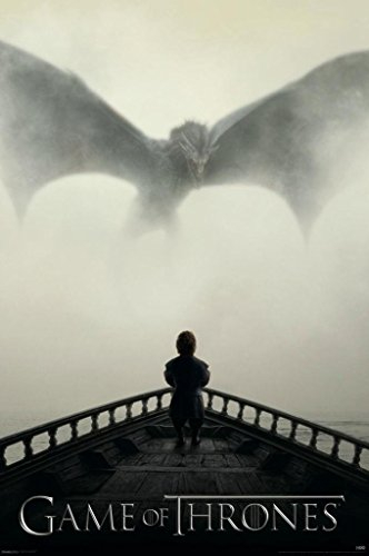 Pyramid International A Lion & A Dragon Maxi, Wood, Game of Thrones Poster, 91.5x61x0.02 cm