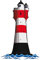 Samunshi® Wandtattoo Leuchtturm 'Roter Sand' Deutsche Bucht Leuchtfeuer in 6 Größen (20x30cm)