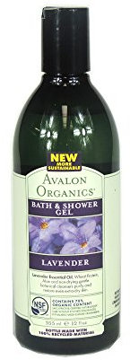 Avalon Organics Bath and Shower Gel, Lavender, 350 ml (Pack of 6)