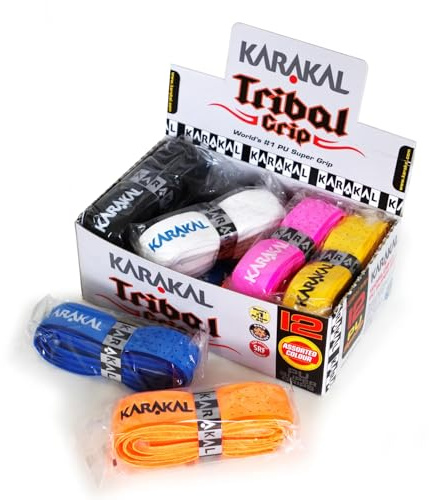 Karakal Tribal Grips Unisex Box 12 Assorted - Assorted, One Size, GRKT