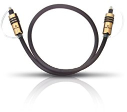Oehlbach Hyper Profi Opto 1000 - Erstklassiges optisches Digitalkabel mit Toslink-Steckern - Metallstecker, hohe Übertragungsrate - 10 m - schwarz