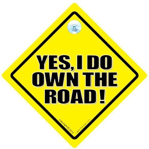 Yes, I Do The Road Sign Car Sticker, Autoaufkleber mit englischer Aufschrift, Motiv Auto, Tailgater Schild, Aufschrift baby on board -Schild Stil, Anti Tailgater Auto-baby an Bord Autoaufkleber, Wandtattoo, Aufkleber, Auto Zeichen