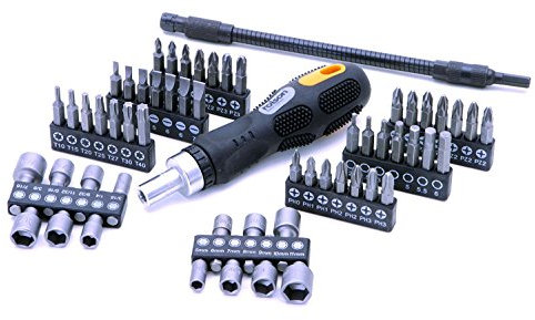 Rolson 28428 58 pc Ratchet Handle Screwdriver & Bit