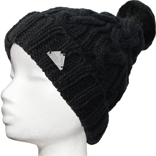 Cox Swain Mütze Zermatt Wintermütze mit Bommel Unisex One Size, Colour: Black
