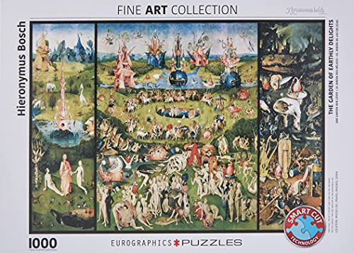 EuroGraphics Hieronymus Bosch – Der Garten der Lüste/Triptychon Puzzle (1.000 Teile, Mehrfarbig)