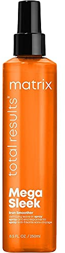Matrix Mega Sleek Iron Smoother 250ml - Unparfümiert, Flüssigkeit, Nährstoffreich mit Ceramid und Sheabutter, für alle Haartypen