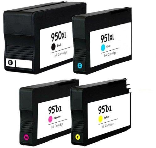 4 Schneiderprintware Druckerpatronen ( 20% höhere Reichweite) kompatibel zu HP 950XL 951XL für HP Officejet Pro 251dw Pro 276dw Pro 8100 8600 8610 P8616 8620