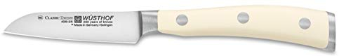 Wüsthof Gemüsemesser 4 cm Klinge, Classic Ikon Crème (4006-0), scharfes Kochmesser, optimale Balance durch Doppelkropf, weißer Griff