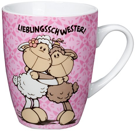 NICI 37220 Fancy Mug Tasse Lieblingsschwester, 1 Stück (1er Pack)