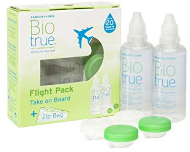 BAUSCH + LOMB - Biotrue® Solución Única - Kit viaje Pack 2 botellas x 60 ml