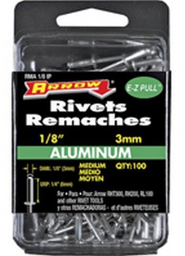 Arrow ARRRMA18IP RMA 1/8IP Aluminium Rivets 1/8in Medium (100)