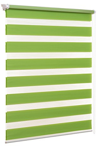 Ventanara® Doppelrollo ohne Bohren Klemmfix Grün Fenster Duo Rollo verspannt inklusive Klemmträger 80 x 150 cm