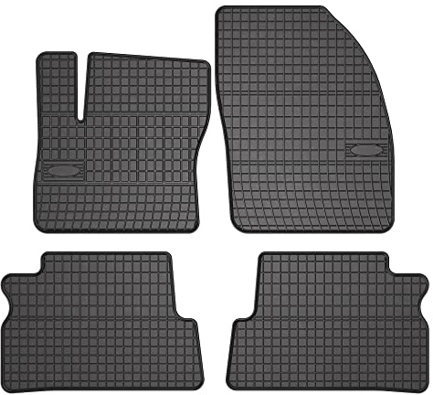 FROGUM EL Toro Gummimatten Ganzjähriges-Set von Autofussmatte Auto Fußmatten für Ford C-Max I 2003-2010 | Beständiges Gummi Material | 1,5cm Schutzkante