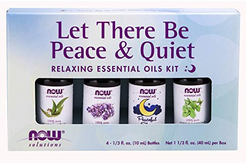Let There Be Peace & Quiet Relaxing Essential Oils Kit Now Foods 4-10 mL Oil