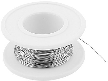 sourcingmap Nichrome 80 0.25mm 30 Gauge AWG 25M Roll 22.86 Ohms/m Heater Wire