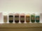 Oxidfarben-Pigment-Sortiment mit 8 verschiedenen Oxidfarben für Kalk-, Leim-, Öl- und Binderfarben. In 8 verschraubbaren, nachfüllbaren 50-ml-PP-Klarsicht-Behältern.