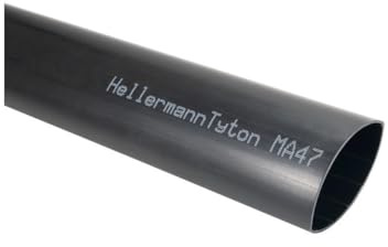 HellermannTyton MA47 Wärmeschrumpfschlauch, Polyolefin Schwarz, Ø 8 mm Schrumpfrate 4:1, Länge 1m