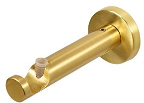Gardinenstangen Wandhalter für 16 mm Stangen und Rohre in Farbe Messing Matt - Wandabstand 7,5 cm