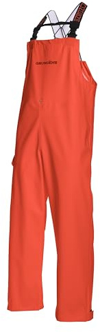 Grundéns Men's Neptune Bib - Fishing Pants, Orange, XX-Large