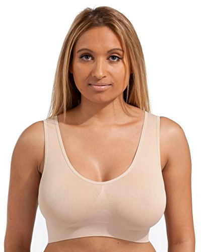 Marielle 4 Pack Bra - Double Layer The Ultimate Seamless Comfort Bra Sizes S-5XL! Sports Bras Sleep Bras Bralette