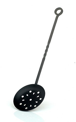 Victor Enamelled Chestnut Roaster, Steel, Black, 57x15.5x5 cm