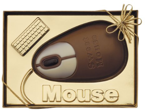 Weibler Schokolade im PC-Maus-Design